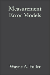 Measurement Error Models -  Wayne A. Fuller