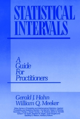 Statistical Intervals - Gerald J. Hahn, William Q. Meeker