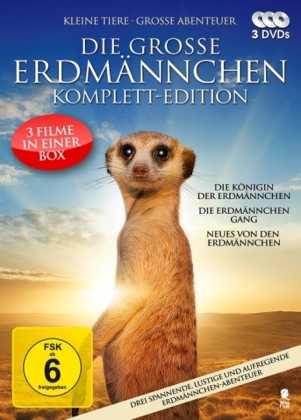 Die große Erdmännchen Komplett-Edition, 3 DVDs