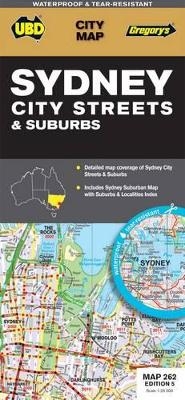 Sydney City Streets & Suburbs Map 262 5th ed (waterproof) -  UBD Gregory's