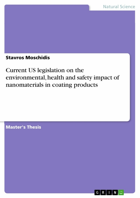 Current US legislation on the environmental, health and safety impact of nanomaterials in coating products -  Stavros Moschidis