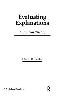 Evaluating Explanations - David B. Leake