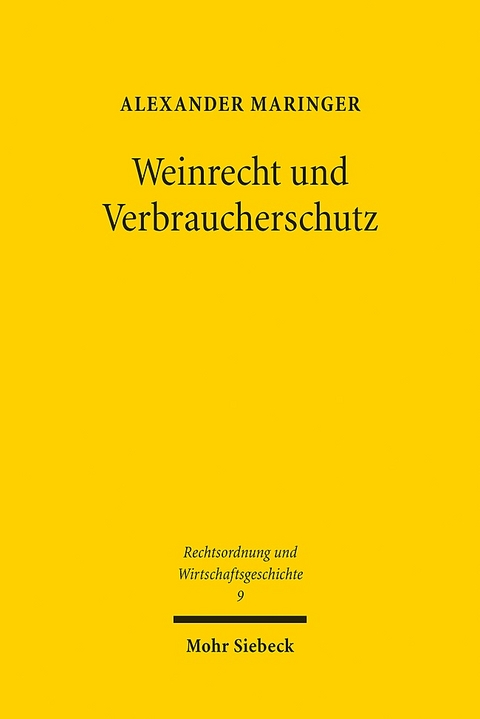 Weinrecht und Verbraucherschutz - Alexander Maringer