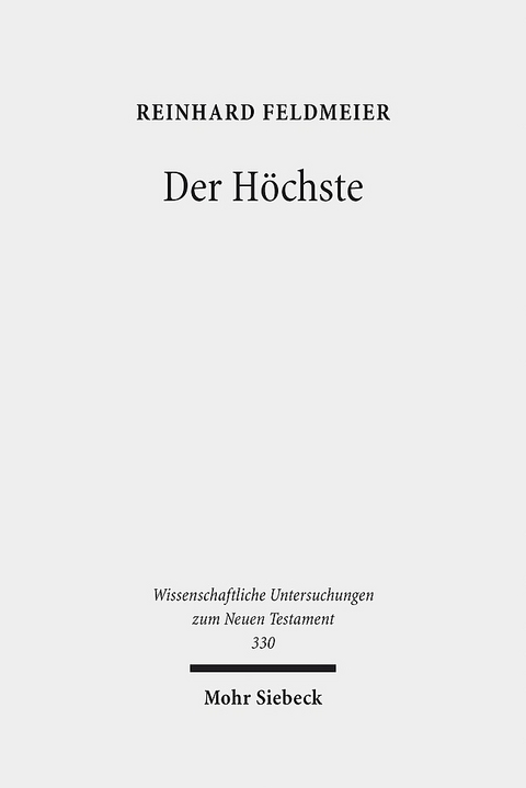 Der Höchste - Reinhard Feldmeier