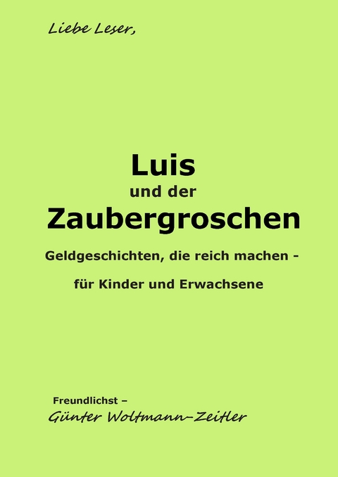 Luis und der Zaubergroschen - Günter Woltmann-Zeitler