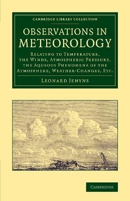 Observations in Meteorology - Leonard Jenyns