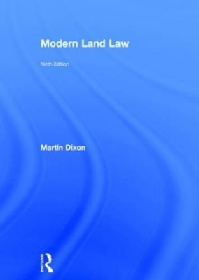 Modern Land Law - Martin Dixon