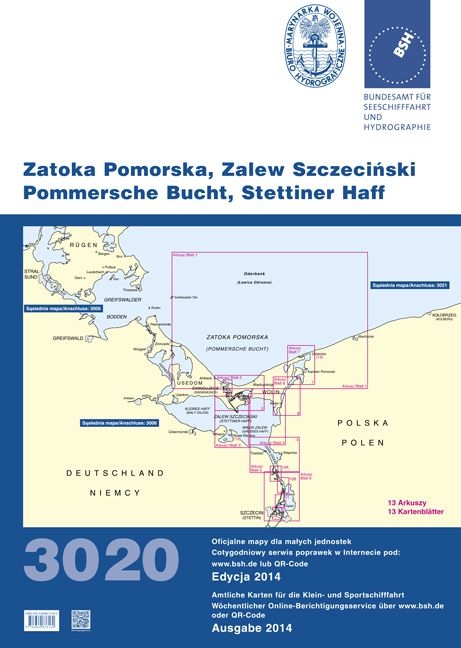 Zatoka Pomorska, Zalew Szczeciński - Pommersche Bucht, Stettiner Haff - 