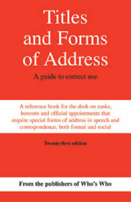 Titles and Forms of Address