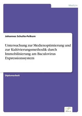 Untersuchung zur Medienoptimierung und zur Kultivierungsmethodik durch Immobilisierung am Baculovirus Expressionssystem - Johannes Schulte-Pelkum