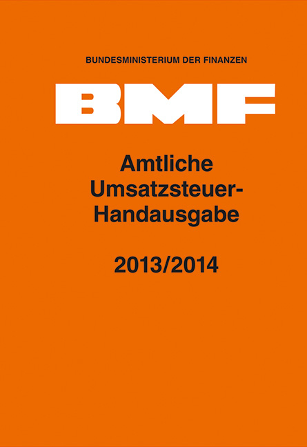 Amtliche Umsatzsteuer-Handausgabe 2013/2014