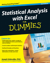 Statistical Analysis with Excel For Dummies - Joseph Schmuller