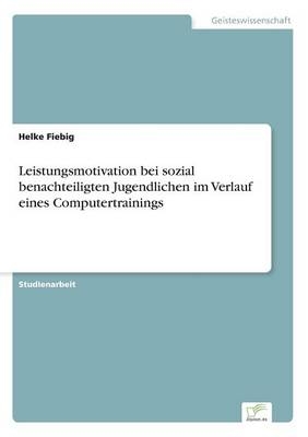 Leistungsmotivation bei sozial benachteiligten Jugendlichen im Verlauf eines Computertrainings - Helke Fiebig