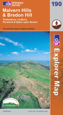 Malvern Hills and Bredon Hill -  Ordnance Survey