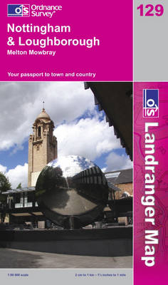 Nottingham and Loughborough, Melton Mowbray -  Ordnance Survey