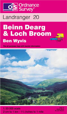 Beinn Dearg and Loch Broom, Ben Wyvis -  Ordnance Survey