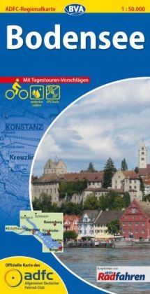 ADFC-Regionalkarte Bodensee mit Tagestouren-Vorschlägen, 1:50.000, reiß- und wetterfest, GPS-Tracks Download