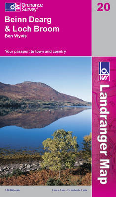 Beinn Dearg and Loch Broom, Ben Wyvis -  Ordnance Survey