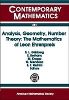 Analysis, Geometry, Number Theory - 