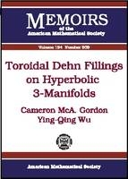 Toroidal Dehn Fillings on Hyperbolic 3-manifolds - Cameron Gordon, Ying-Qing Wu