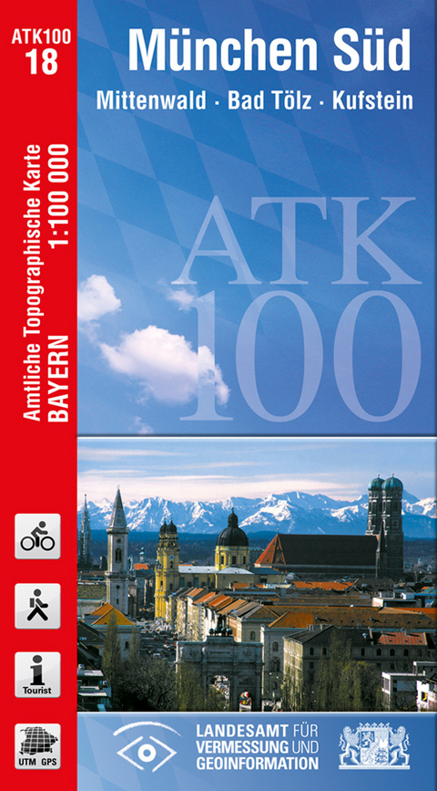 ATK100-18 München Süd (Amtliche Topographische Karte 1:100000) - Breitband und Vermessung Landesamt für Digitalisierung  Bayern