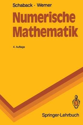 Numerische Mathematik - Robert Schaback, Helmut Werner