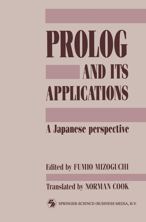 Prolog and its Applications - F U M I O MIZOGUCHI