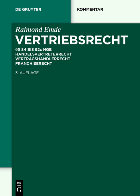 Vertriebsrecht - Raimond Emde