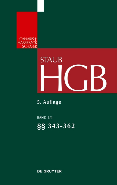 Handelsgesetzbuch / §§ 343-362 - 