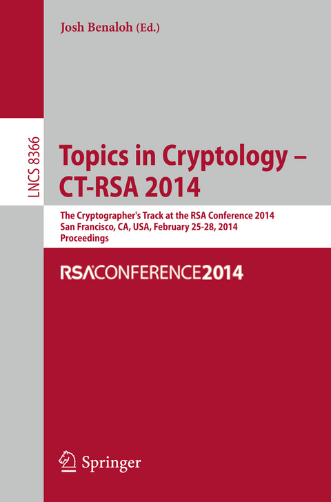 Topics in Cryptology -- CT-RSA 2014 - 