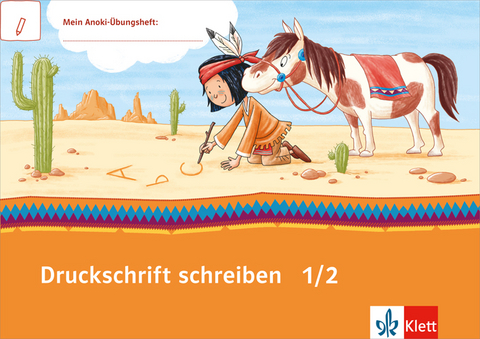 Mein Indianerheft: Druckschrift schreiben 1/2