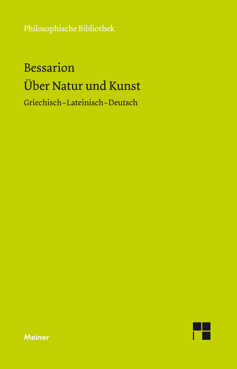 Über Natur und Kunst -  Bessarion