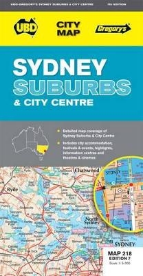 Sydney Suburbs & City Centre Map 218 7th ed -  UBD Gregory's