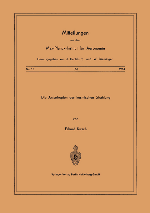 Die Anisotropien der Kosmischen Strahlung - E. Kirsch