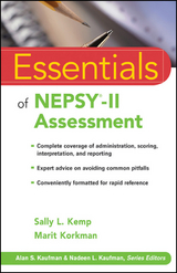 Essentials of NEPSY-II Assessment - Sally L. Kemp, Marit Korkman