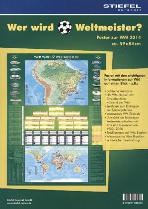 Wer wird Weltmeister? - Poster gefalzt zur Fußball-WM 2014