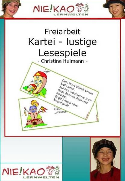 Freiarbeit - Kartei Lustige Lesespiele - Christina Huimann