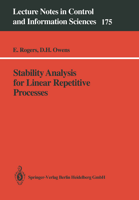 Stability Analysis for Linear Repetitive Processes - Eric Rogers, David H. Owens