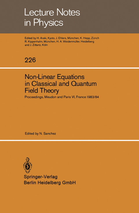 Non-Linear Equations in Classical and Quantum Field Theory - 