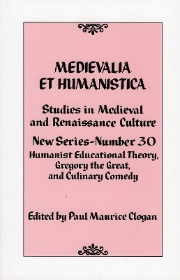 Medievalia et Humanistica No. 30 - 