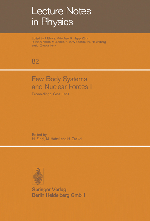 Few Body Systems and Nuclear Forces I - 