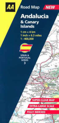 Andalucia and Canary Isles -  Aa Road Maps Spain,  Portugal