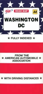 AAA Map Washington DC Downtown and Vicinity -  American Automobile Association