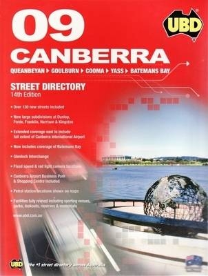 UBD 2009 Canberra Street Directory -  UBD