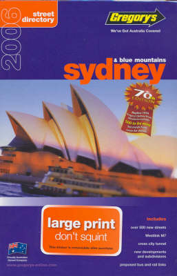 Gregory's Sydney Large Street Directory