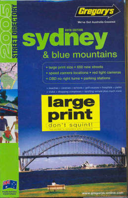 Gregory's Sydney and Blue Mountains Street Directory