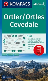 KOMPASS Wanderkarte Ortler/Ortles, Cevedale - 