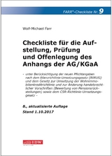 Farr, Checkliste 9 (Anhangs der AG/KGaA), 8.A. - Farr, Wolf-Michael