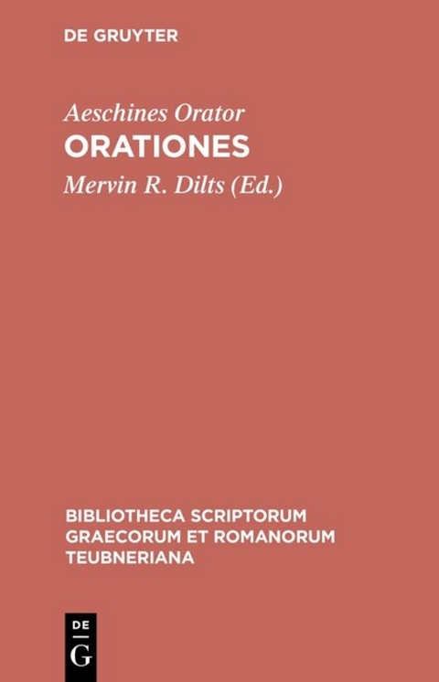 Orationes -  Aeschines Orator