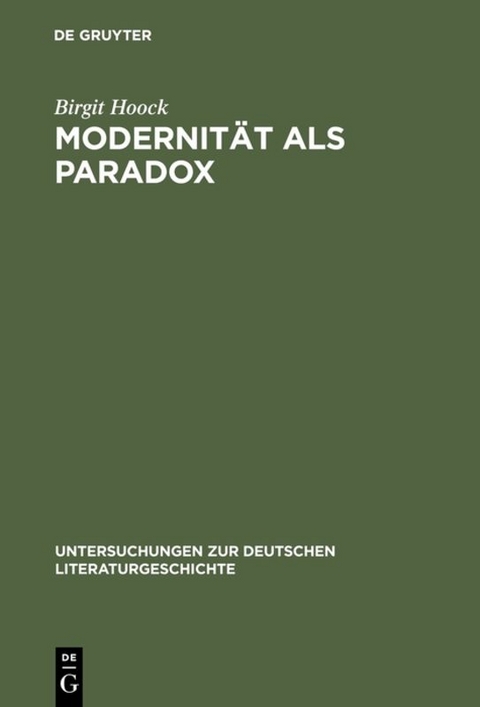 Modernität als Paradox - Birgit Hoock